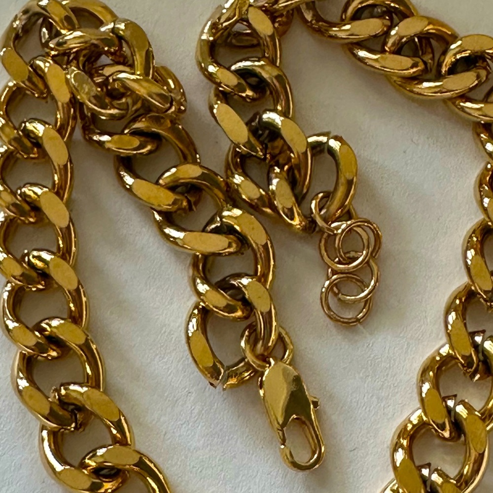 Sale last one Tory Burch chunky chain &  Logo pendant necklace - Picture 6 of 8